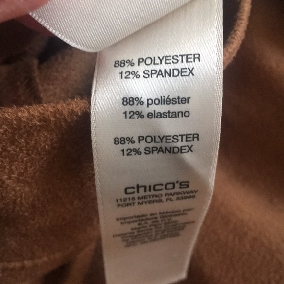 Chico’s wide crop, faux suede, NWT - Picture 6 of 11